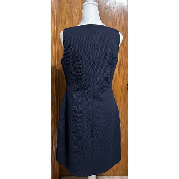 Chaps by Ralph Lauren Misses Lace Trimmed dress size 6 Navy Blue - Picture 2 of 3